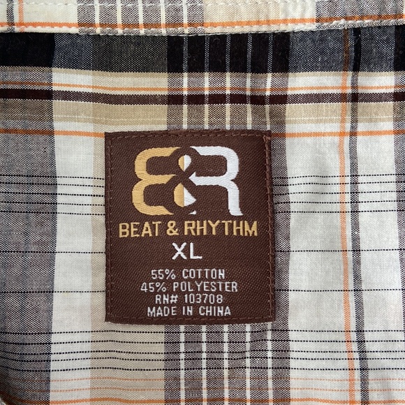 Beat & Rhythm plaid button down shirt - Picture 3 of 6